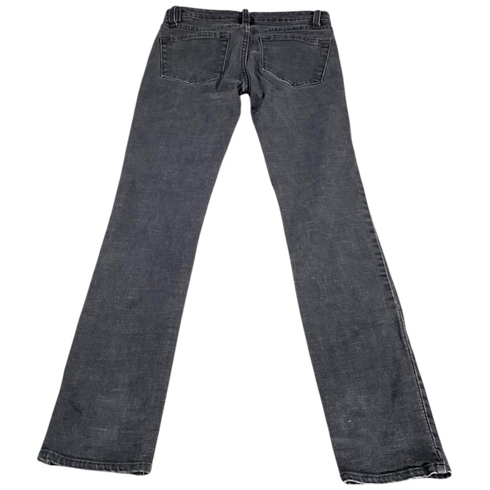 BCBGMAXAZRIA Jeans Womens 26 Graphite Slim Straight Long Biker Rockstar Y2K Club - Picture 15 of 15